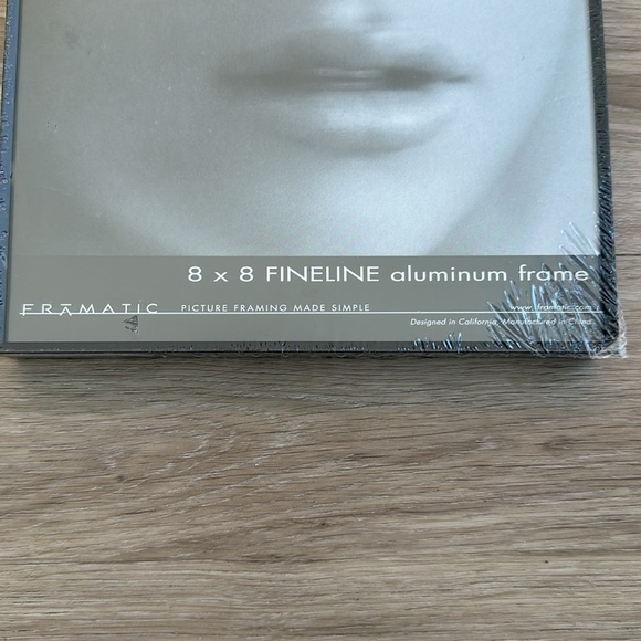 Framatic Fineline 8x8" Aluminum Frame with a Thin Face for a 5x5" Photograph, - Picture 4 of 8